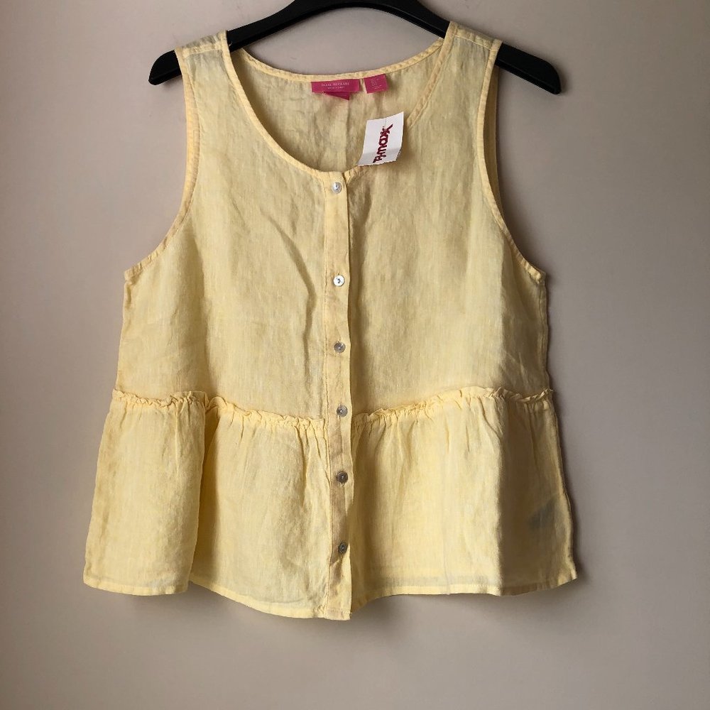 ISAAC MIZRAHI LINEN TOP